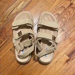Steve Madden Woven Tan Sandals
